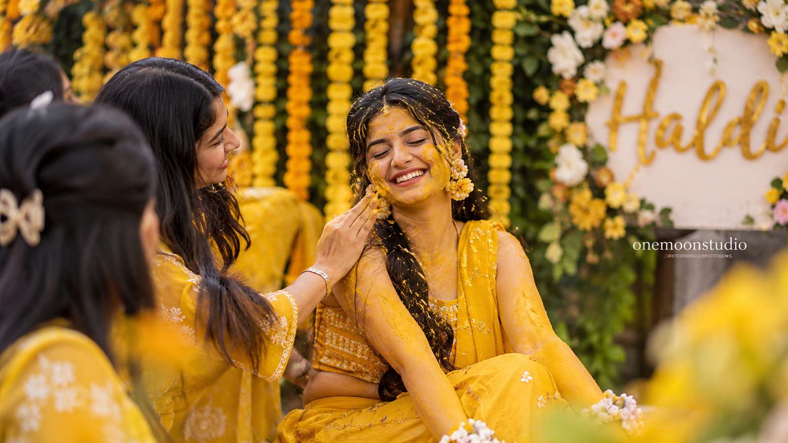 Best Haldi & Mehndi Photoshoot in Varanasi | OneMoonStudio